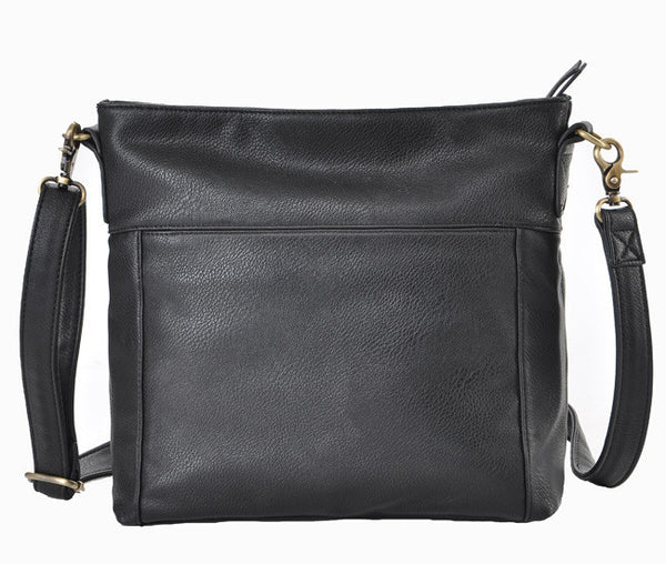 Luxury Liquorice Black Camera Bag With Full Leather Lining